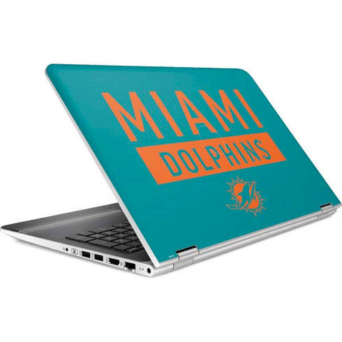 NFL Miami Dolphins Teal Performance Series HP Pavilion Skin